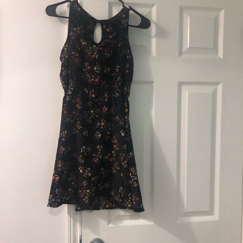 Cute, floral, colorful sleeveless dress